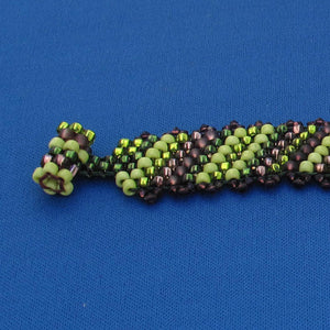 Peyote Stitch Beads & Toggle Clasp
