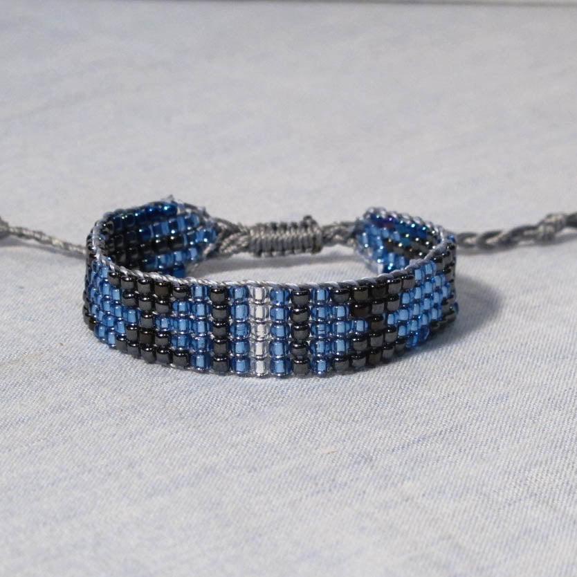 Bead Woven Bracelet Adjustable Bead Bracelet Susan Ryza Jewelry