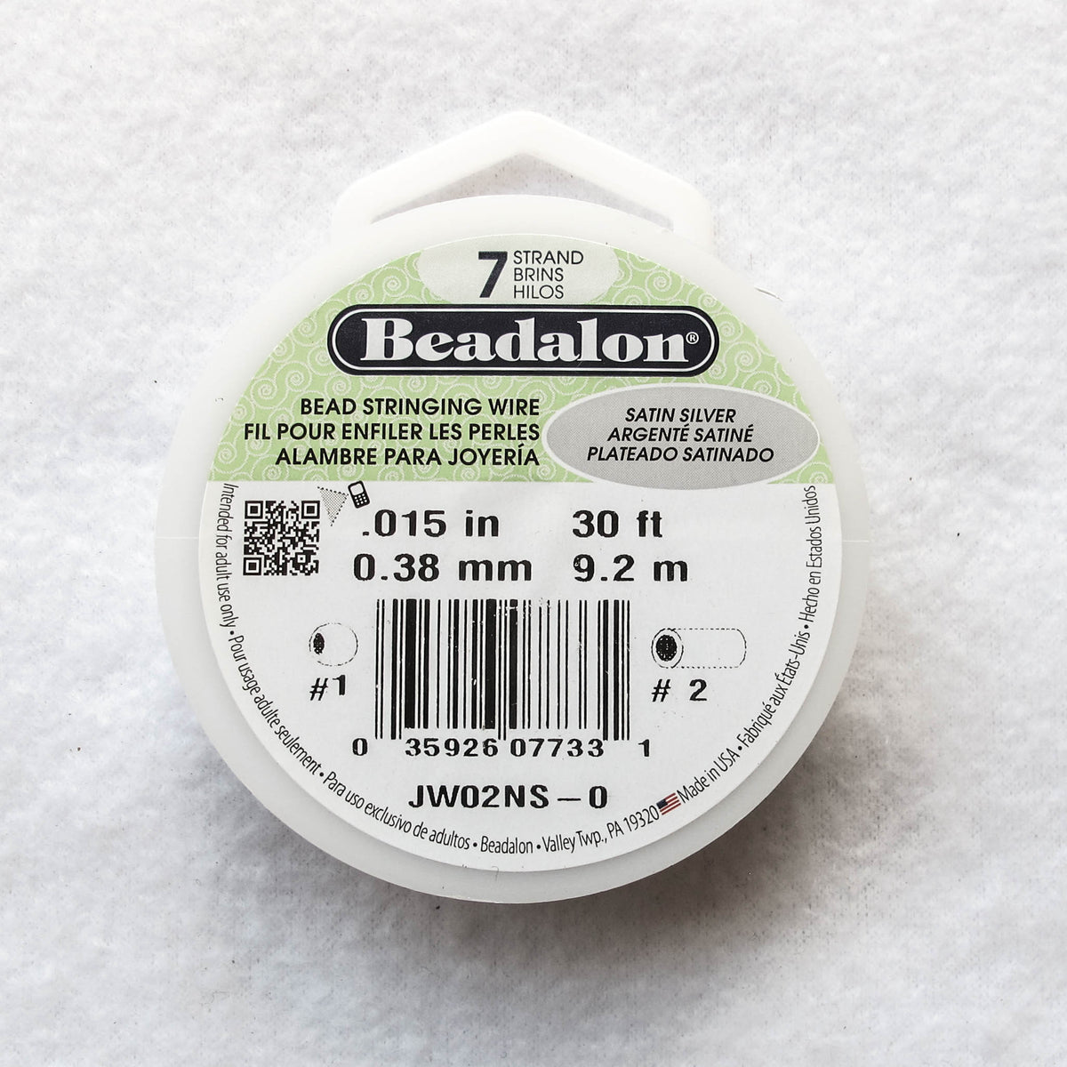Beadalon Beading Wire/Nylon-Covered Wire (click for colors & sizes