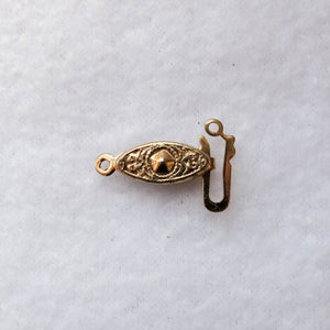 Gold fish hook clasp