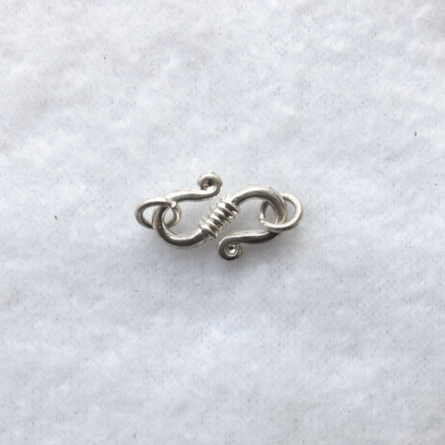 S-Clasp, Silver, 15mm. Long