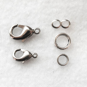 Silver Lobster Clasp Sets