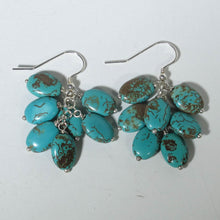 Load image into Gallery viewer, Gemstone Dangle Earrings/Turquoise Magnesite