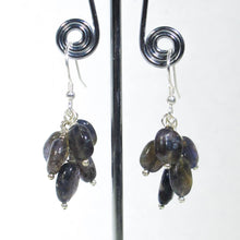 Load image into Gallery viewer, Gemstone Dangle Earrings/Iolite