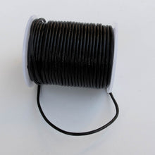 Load image into Gallery viewer, Black Round Leather Cord, 2mm. 