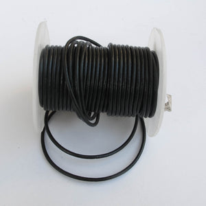 Black Round Leather Cord, 1.5mm.