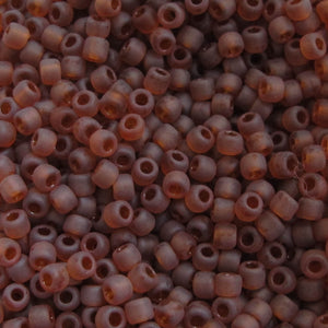 Matte Root Beer Seed Beads, Size #8