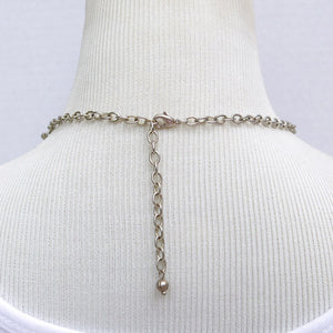 15-Loop Necklace chain with lobster claw clasp, silver