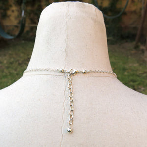 5-Loop Wire Necklace chain with lobster claw clasp