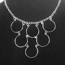 Load image into Gallery viewer, 6-Loop Necklace on silver chain