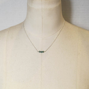 Tiny Gemstone Necklace - Turquoise