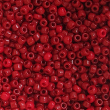 Load image into Gallery viewer, Opaque Brick Red Seed Beads, Size #6 