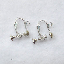 Load image into Gallery viewer, Silver Screw-On, Non-Pierced Earring Findings