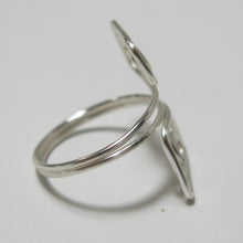 Load image into Gallery viewer, Double Squares Adjustable Wire Ring in Silver