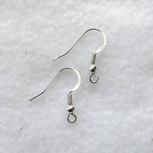 Load image into Gallery viewer, French Hook Earring Wires, Silver plated