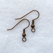 Load image into Gallery viewer, French Hook Earring Wires, Antique Copper
