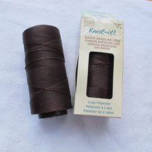 Load image into Gallery viewer, Knot-it! Brazilian waxed polyester cord .7mm 100 grams burgundy