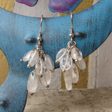 Load image into Gallery viewer, Clear Quartz Multi-Gemstone Drop Earrings