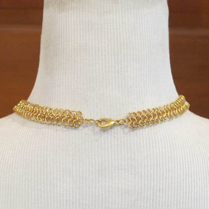 European 4-in-1 Chain Maille Necklace with Triangles