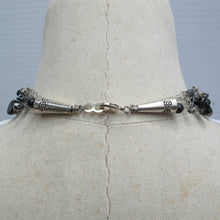 Load image into Gallery viewer, Multi-Strand Black Beaded Necklace