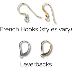 French hooks and leverback earring wires