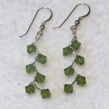 Load image into Gallery viewer, Swarovski Crystal Cascading Vine Earrings