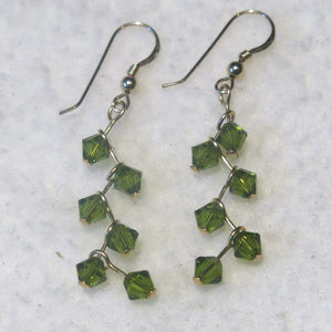 Swarovski Crystal Cascading Vine Earrings