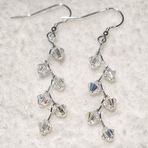 Swarovski Crystal Cascading Vine Earrings