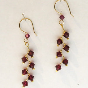 Swarovski Crystal Cascading Vine Earrings