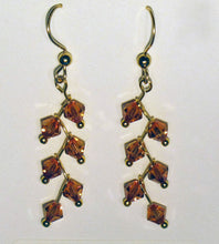 Load image into Gallery viewer, Swarovski Crystal Cascading Vine Earrings