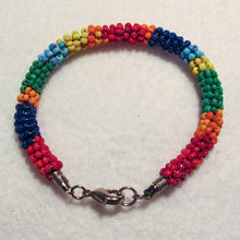 Load image into Gallery viewer, Multicolor Bead-Wrapped Boho Bracelet