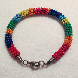 Multicolor Bead-Wrapped Boho Bracelet