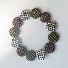 Load image into Gallery viewer, Stretchy Bracelet with Pewter Beads in 3 Colors