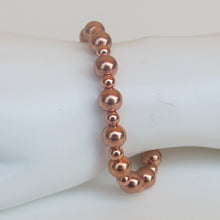 Load image into Gallery viewer, Stretchy Bracelet with Small &amp; Large Round Metal Beads