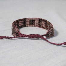 Load image into Gallery viewer, Pink Bead Woven Bracelet