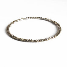 Load image into Gallery viewer, Silver Brass Bangles wrapped with ball chain