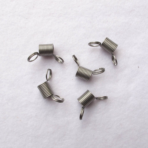 Bead Stoppers Beadalon Clamp 4 Coiled Stainless Steel Beading Large 12mm