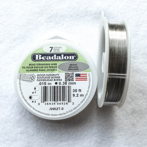 Bright Silver Beadalon Beading wire 7 strands .015"