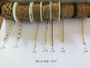 CHain sold by the foot