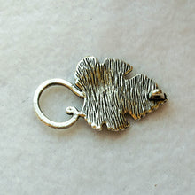 Load image into Gallery viewer, Silver Grape Leaf &amp; Vine Toggle Clasp, 37mm. long
