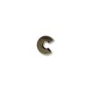 Load image into Gallery viewer, Antique brass 4mm. crimp cover