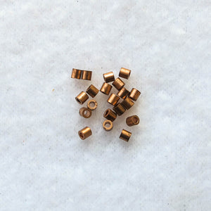 2mm x 2mm copper crimp beads