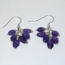 Load image into Gallery viewer, Gemstone Dangle Earrings/Amethyst