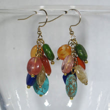 Load image into Gallery viewer, Gemstone Dangle Earrings/Mixed Gemstones