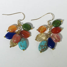 Load image into Gallery viewer, Gemstone Dangle Earrings/Mixed Gemstones