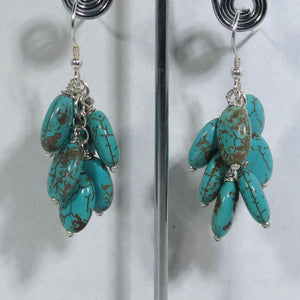 Gemstone Dangle Earrings/Turquoise Magnesite