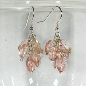 Gemstone Dangle Earrings/Rose Quartz