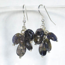 Load image into Gallery viewer, Gemstone Dangle Earrings/Iolite