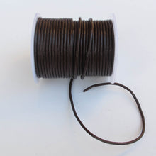 Load image into Gallery viewer, Dark Brown Round Leather Cord, 1.5mm.