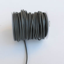Load image into Gallery viewer, Gray Round Leather Cord, 2mm. 